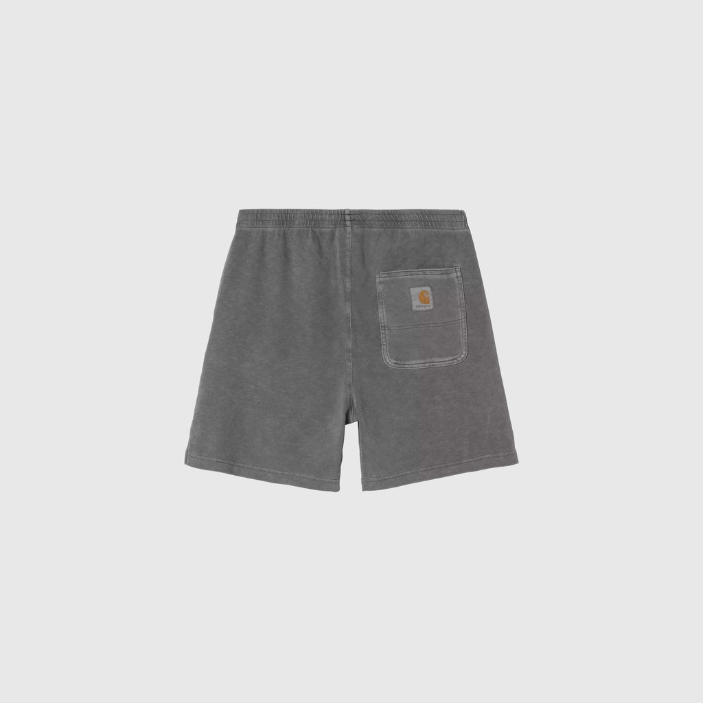 Carhartt WIP Harper Sweat Short - Black Garment Dyed - Back