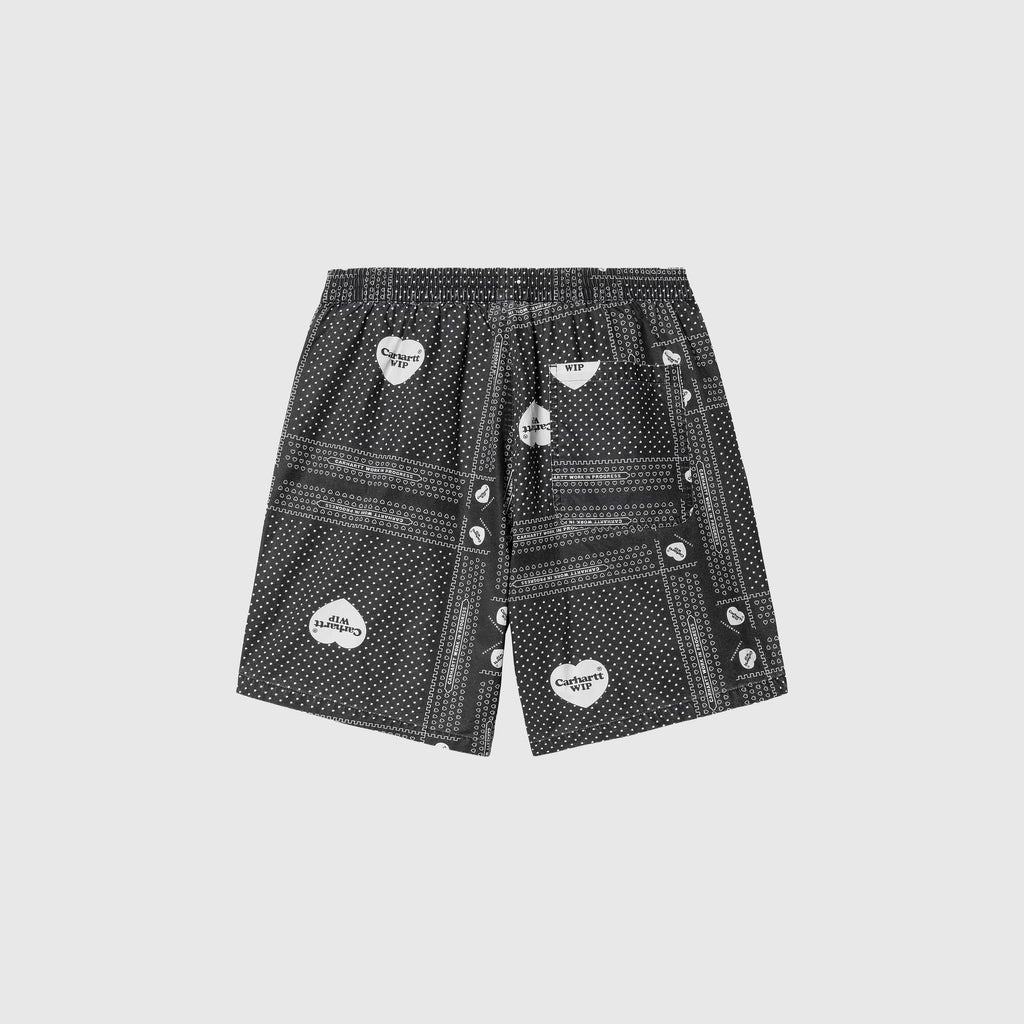 Carhartt WIP Heart Bandana Short - Heart Bandana AOP / Black - Back