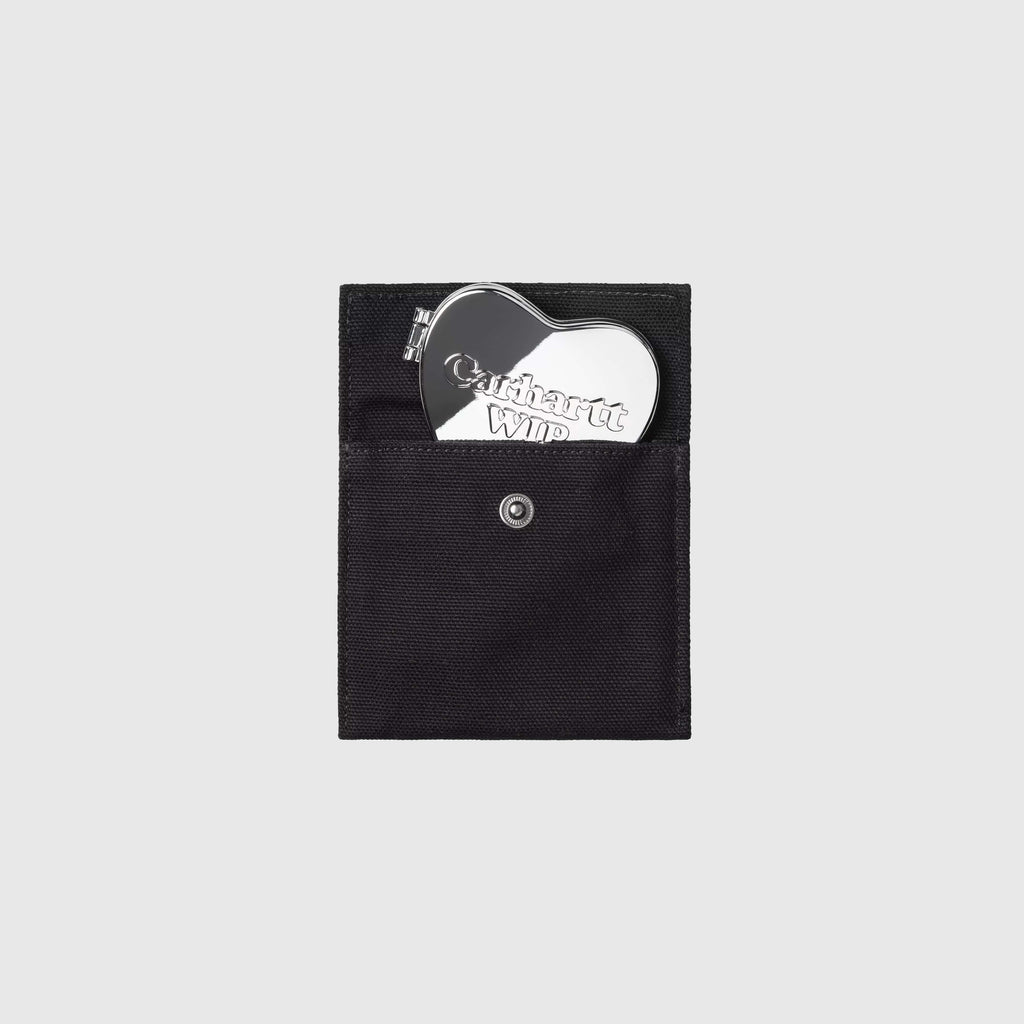 Carhartt WIP Heart Pocket Mirror - Silver - Pouch Opened