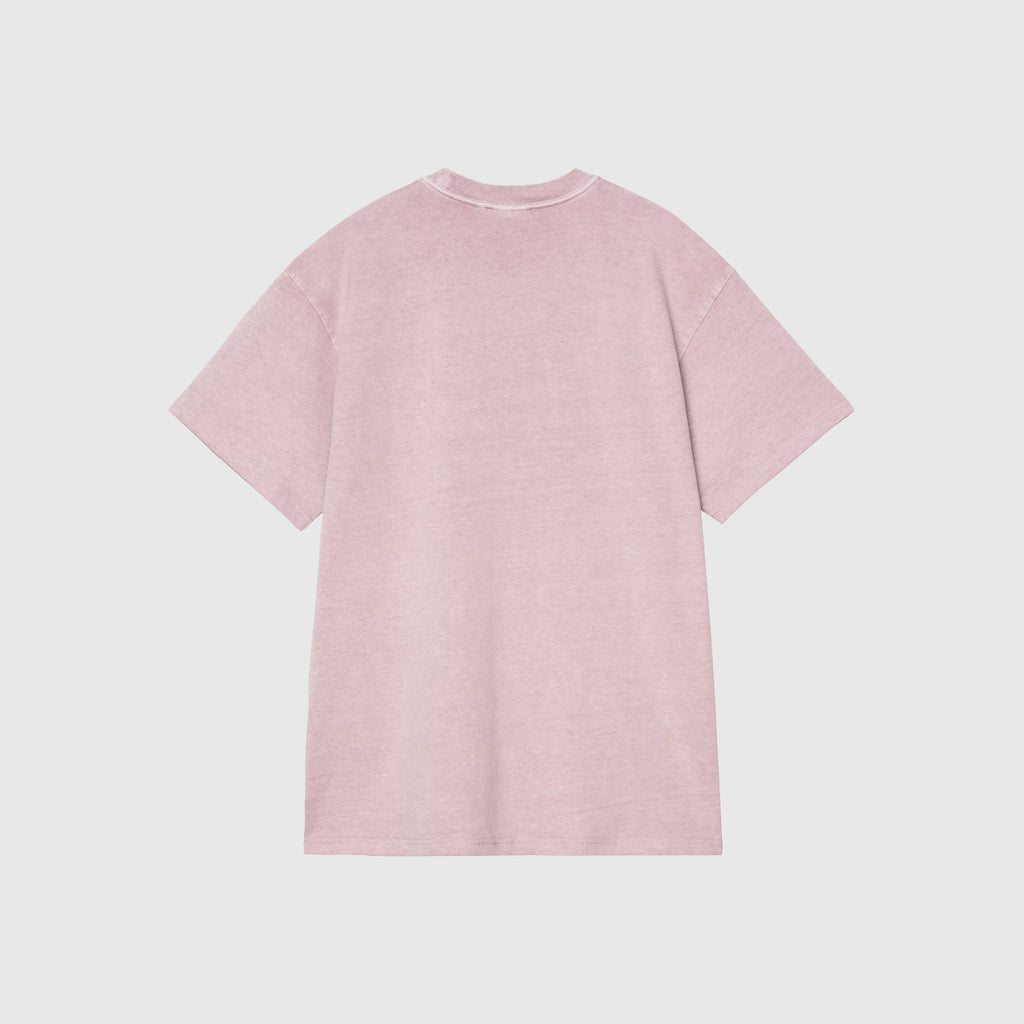 Carhartt WIP Helix Redux Tee - Pink Fog Garment Dyed - Back