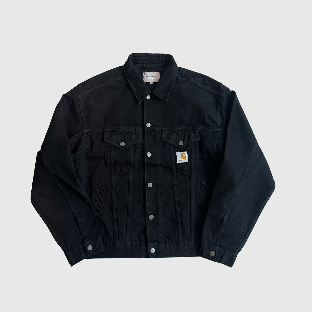 Carhartt WIP Helston Jacket - Black Rinsed - Front