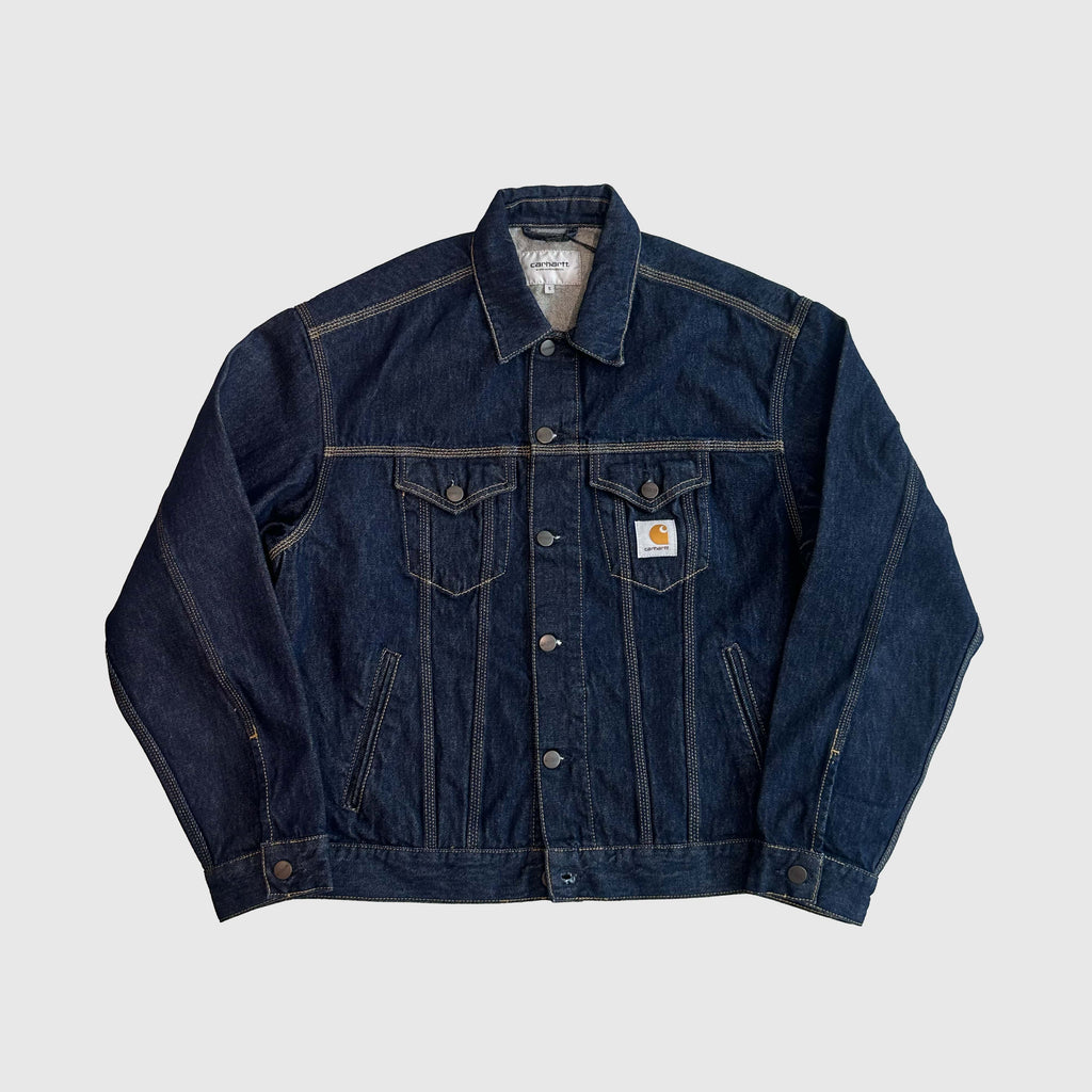 Carhartt WIP Helston Jacket - Blue Rinsed - Front
