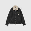 Carhartt WIP Herald Jacket - Black / Wall Stone Washed - Front