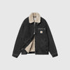 Carhartt WIP Herald Jacket - Black / Wall Stone Washed - Front Open