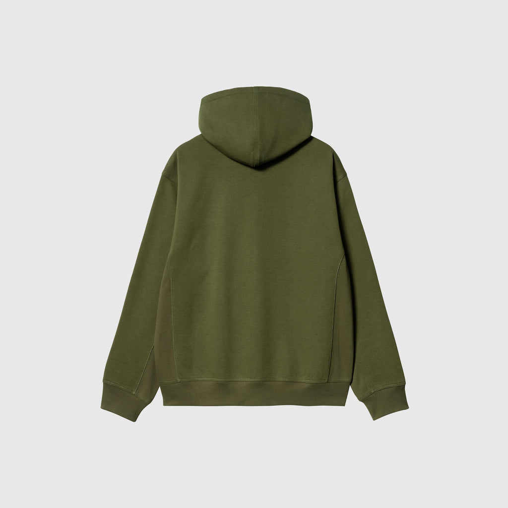 Carhartt WIP Hooded American Script Jacket - Tarragon - Back