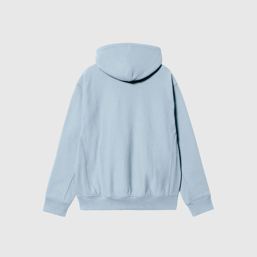 Carhartt WIP Hooded American Script Sweat - Frosted Blue - Back