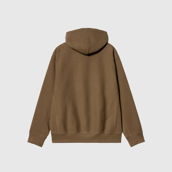 Carhartt WIP Hooded American Script Sweat - Lumber - Back