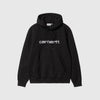 Carhartt WIP Hooded Carhartt Sweat - Black / White - Front