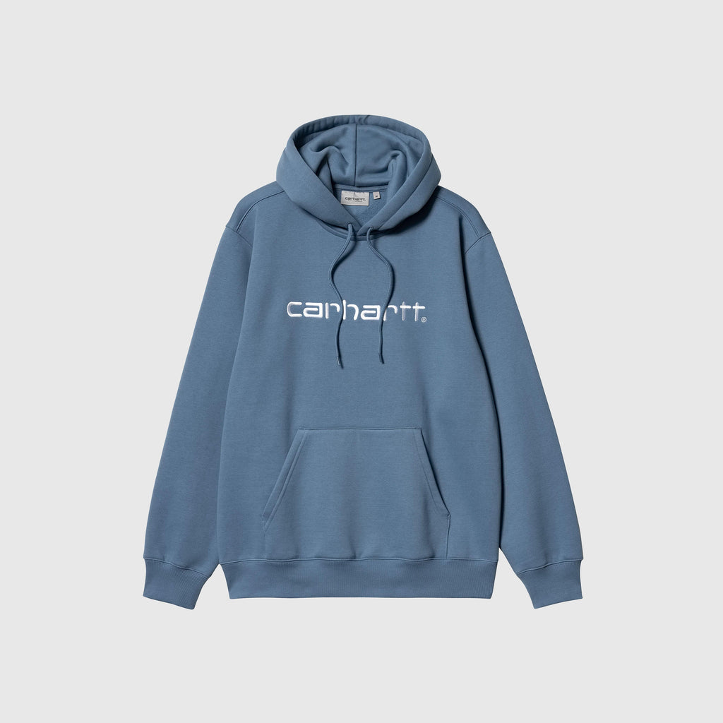 Carhartt WIP Hooded Carhartt Sweat - Sorrent / White - Front