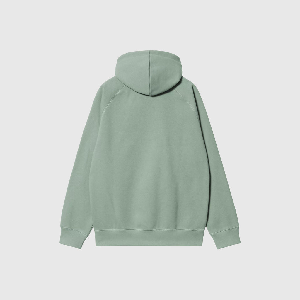 Carhartt WIP Hooded Chase Sweat - Frosted Green / Gold - Back