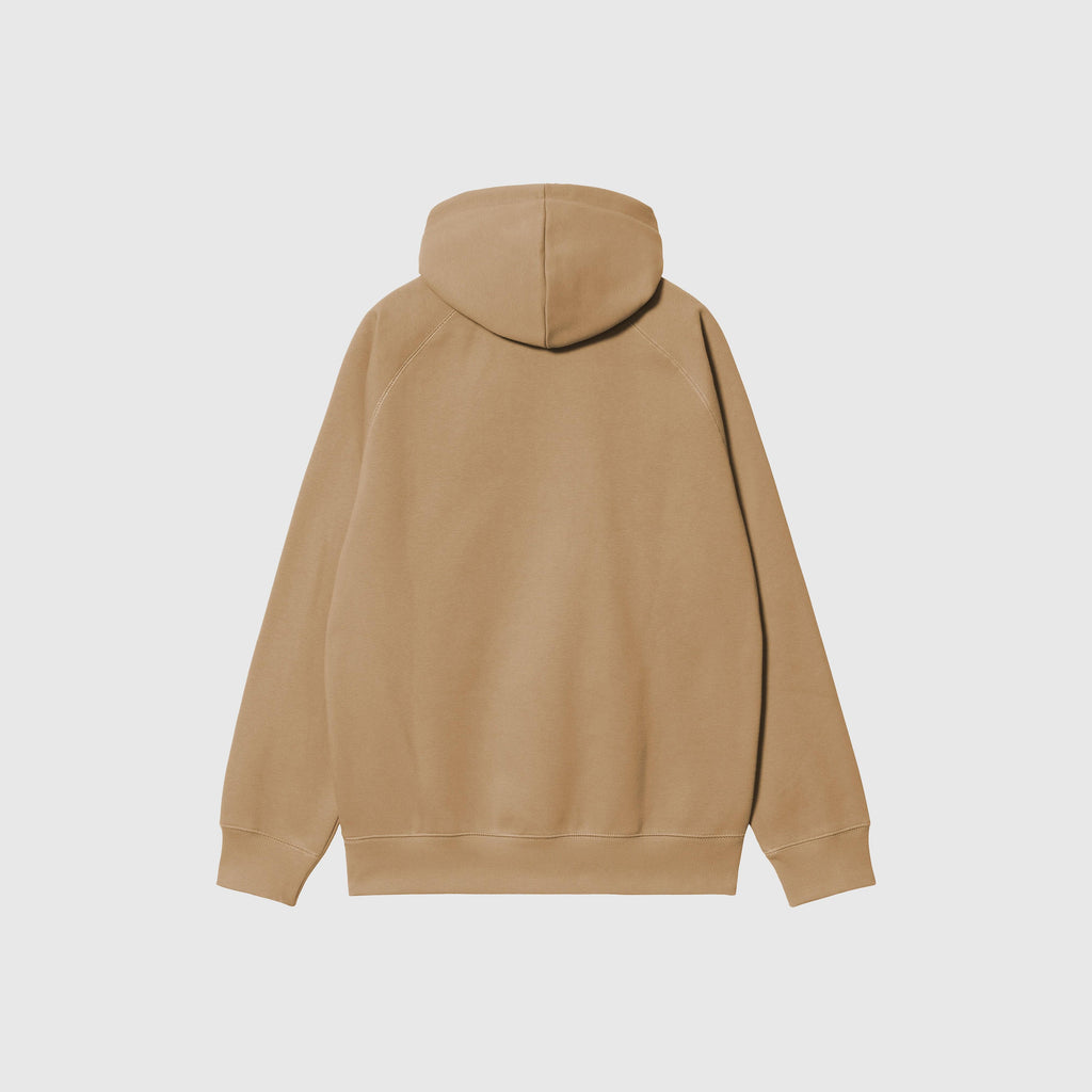 Carhartt WIP Hooded Chase Sweat - Peanut / Gold - Back