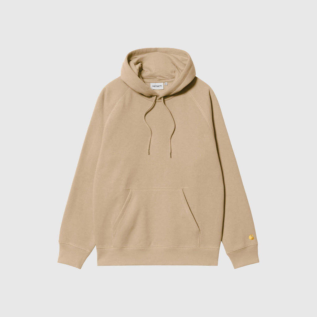 Carhartt WIP Hooded Chase Sweat - Sable / Gold - Front