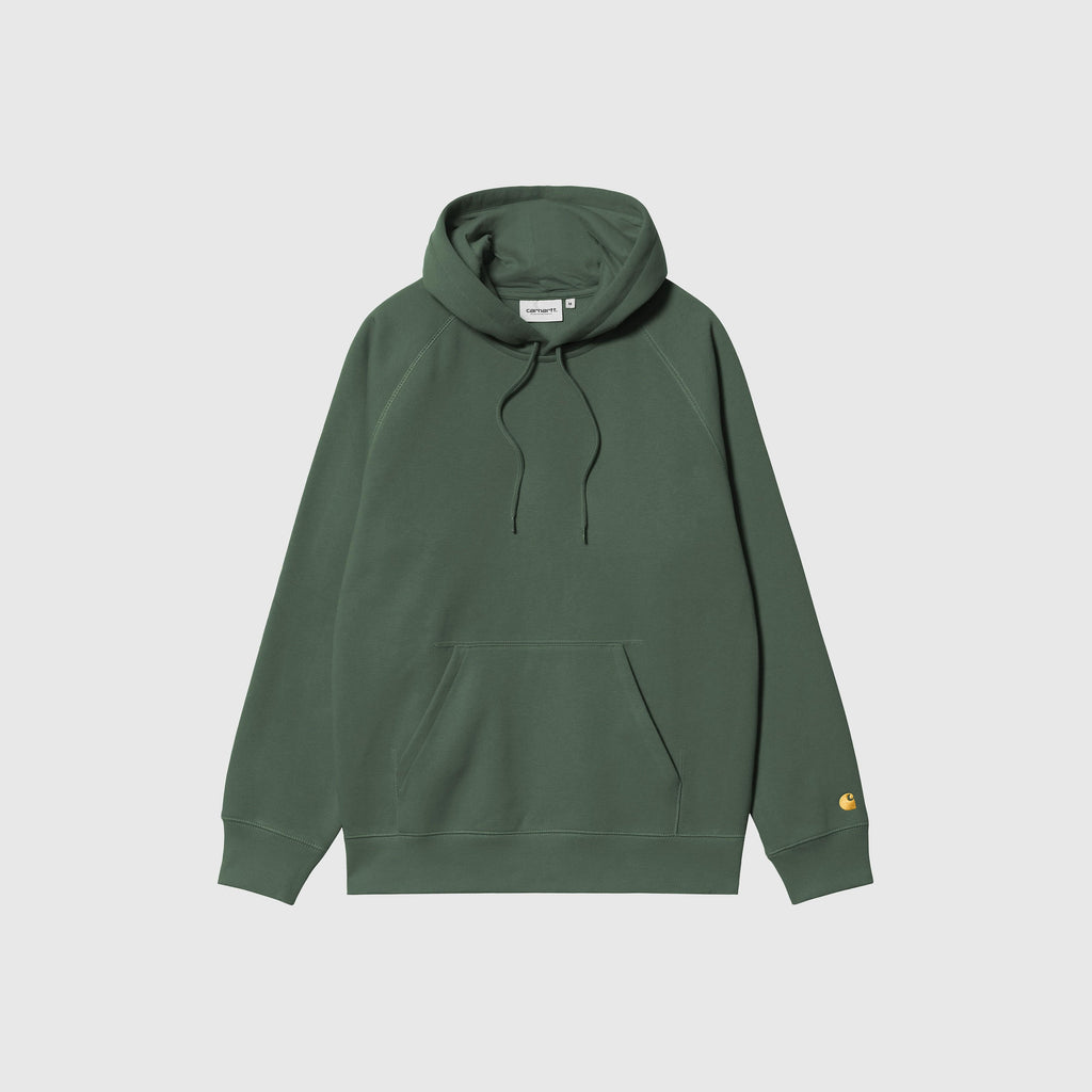 Carhartt WIP Hooded Chase Sweat - Sycamore Tee / Gold - Front