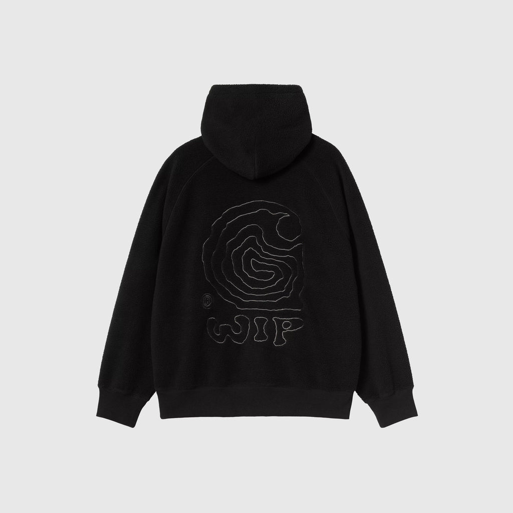 Carhartt WIP Hooded Helix Sweat - Black / Porphyry - Back