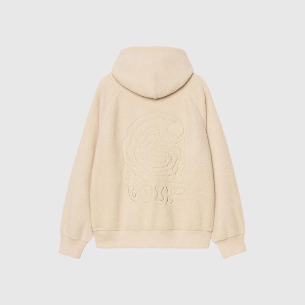 Carhartt WIP Hooded Helix Sweat - Fleur De Sel / Wall - Back