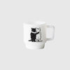 Carhartt WIP Hugging Cats Glass Mug - White - Back