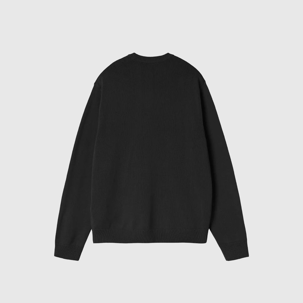 Carhartt WIP Kori Sweater - Black Garment Dyed - Back