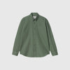 Carhartt WIP L/S Bolton Shirt - Duck Green Garment Dyed - Front