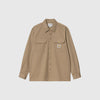 Carhartt WIP L/S Craft Shirt - Leather - Front