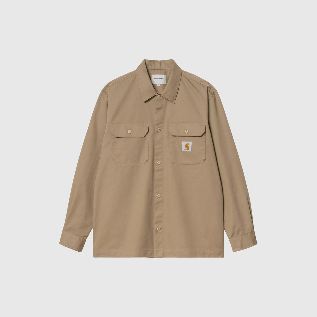 Carhartt WIP L/S Craft Shirt - Leather - Front