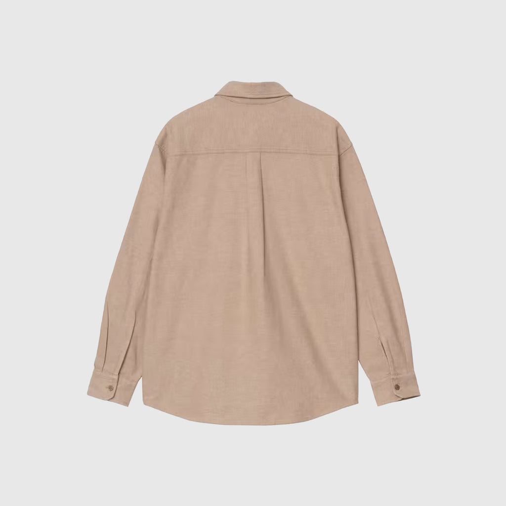 Carhartt WIP L/S Edgar Shirt - Peanut / Wax - Back
