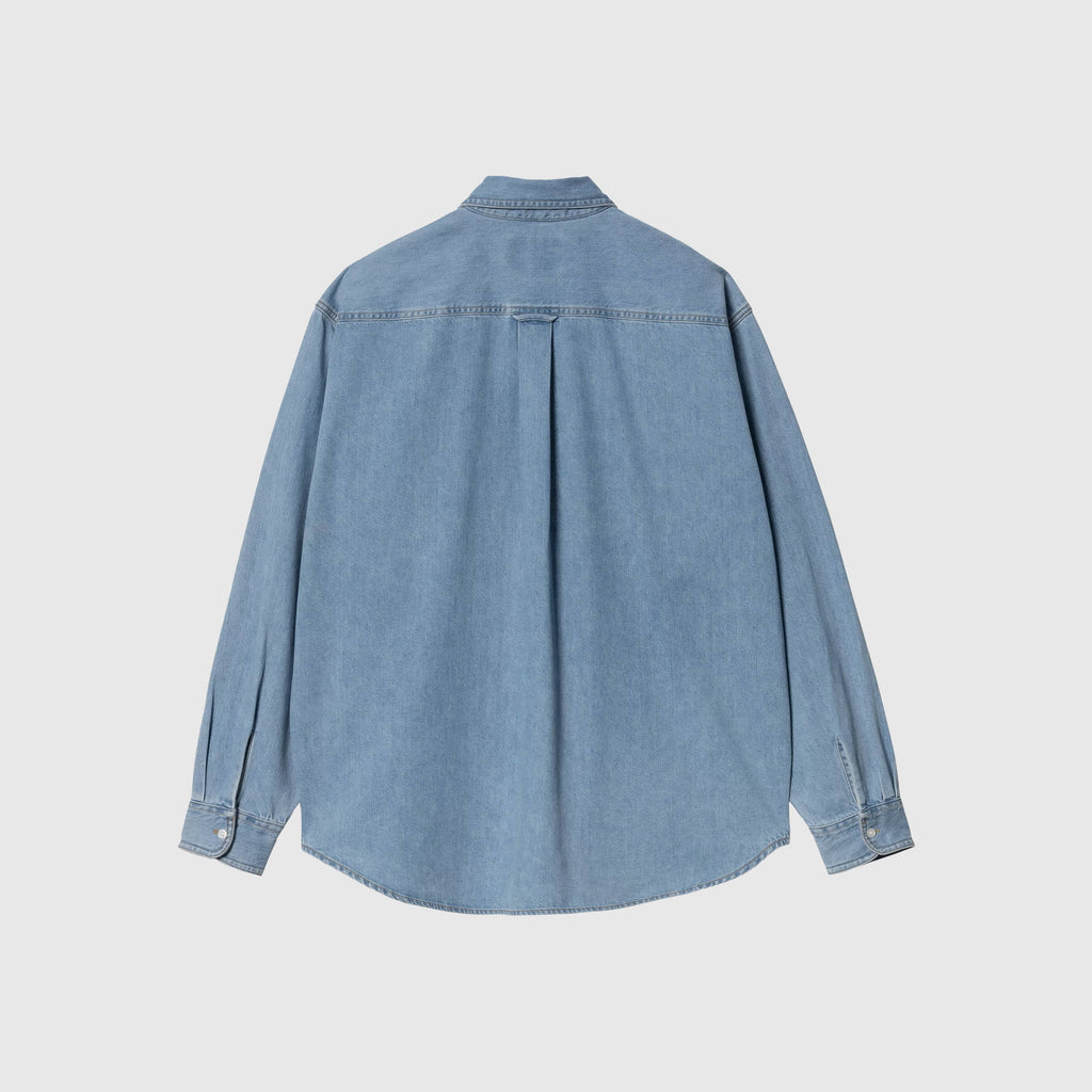 Carhartt WIP L/S Lucas Shirt - Blue Bleached - Back