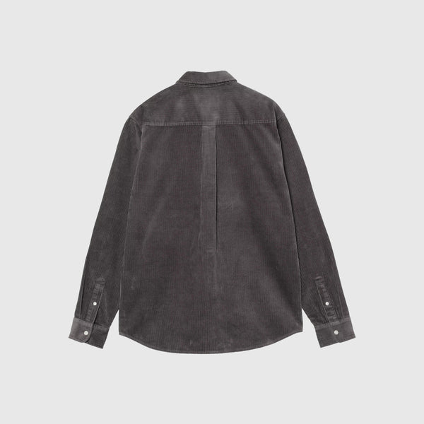 Carhartt WIP L/S Madison Cord Shirt - Graphite / Graphite - Back