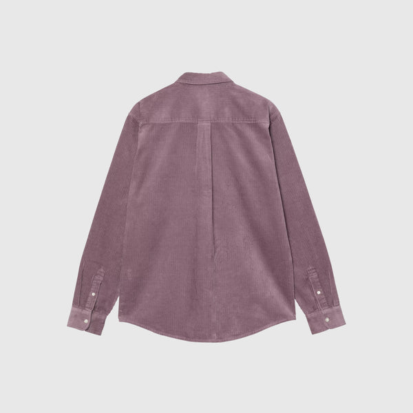Carhartt WIP L/S Madison Cord Shirt - Phlox / Phlox - Back