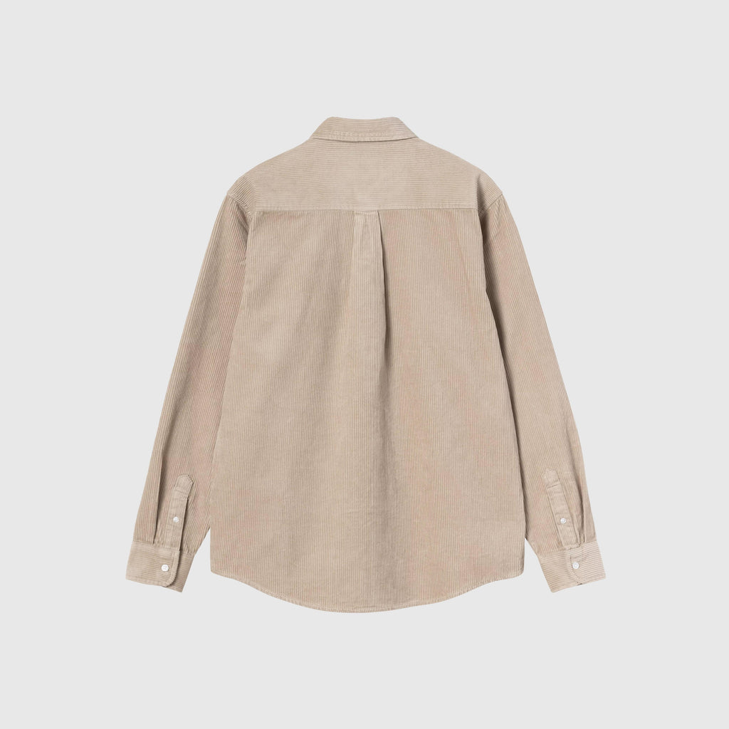 Carhartt WIP L/S Madison Cord Shirt - Wall / Wall - Back