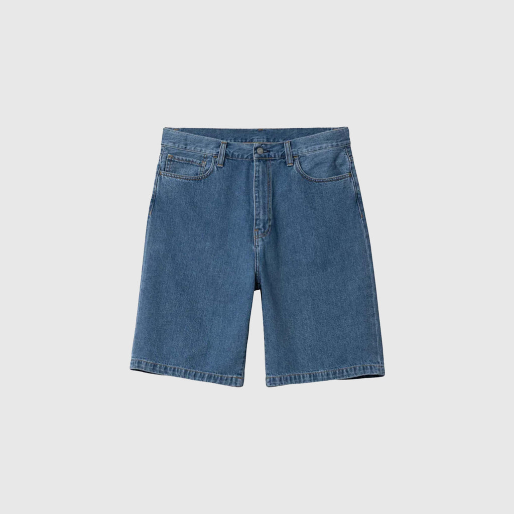 Carhartt WIP Landon Short - Blue Heavy Stone Wash - Front