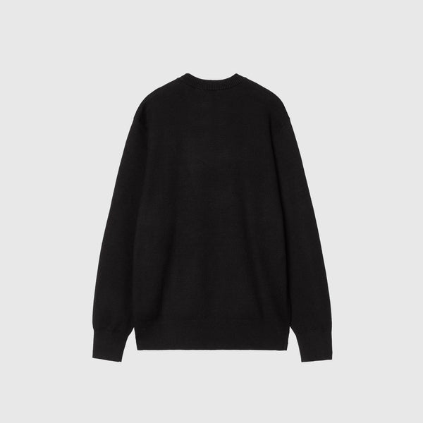 Carhartt WIP Library College Sweater - Black - Back