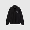Carhartt WIP Longhand Half Zip Sweat - Black / White - Front