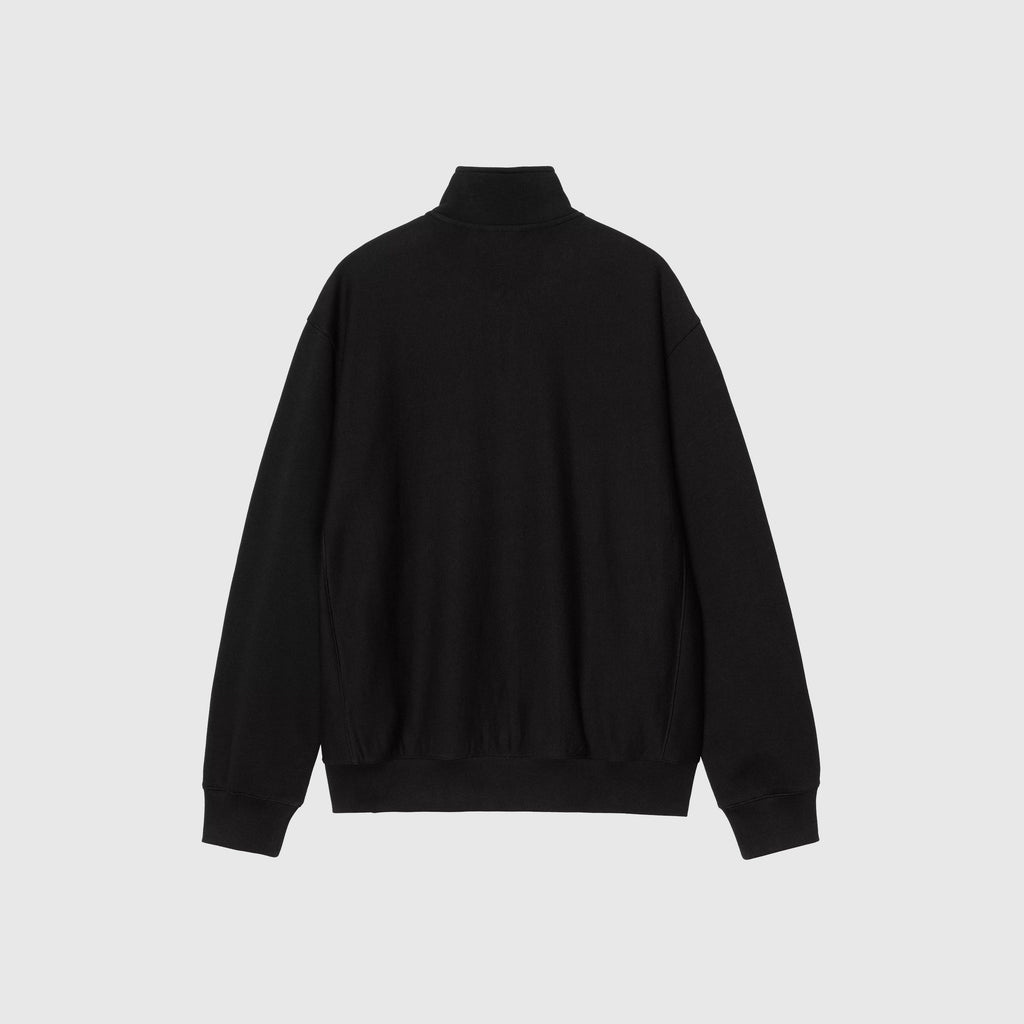Carhartt WIP Longhand Half Zip Sweat - Black / White - Back