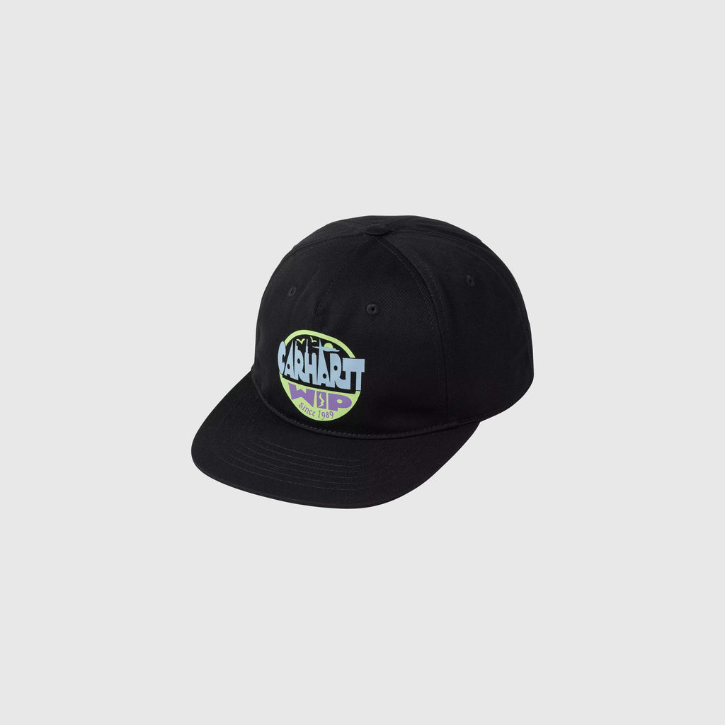 Carhartt WIP Luggage Label Cap - Black - Front
