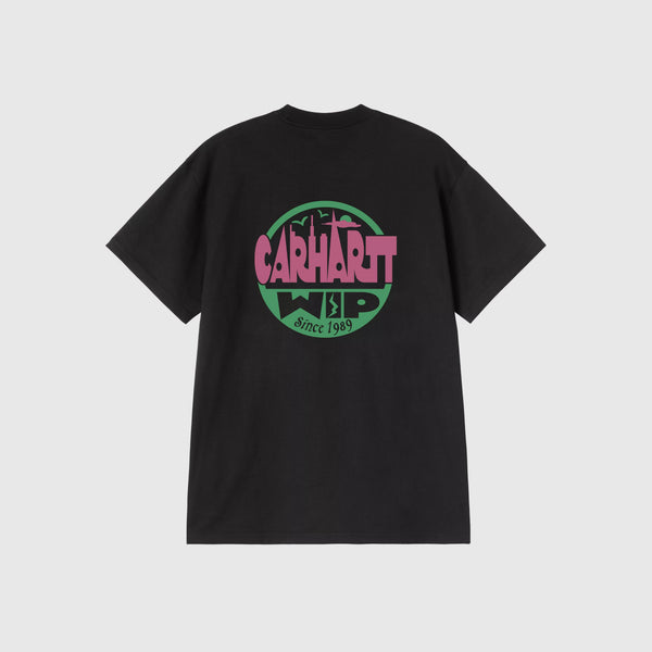 Carhartt WIP Luggage Label T Shirt - Black - Back