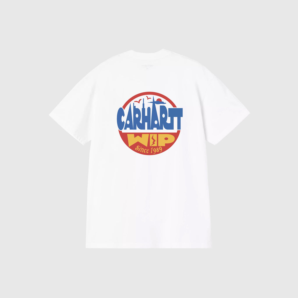 Carhartt WIP Luggage Label T Shirt - White - Back