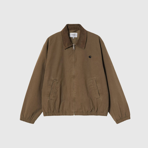 Carhartt WIP Madison Ripstop Jacket - Dark Beech / Black Garment Dyed - Front