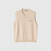 Carhartt WIP Madison Vest Sweat - Fleur De Sel / Black - Front