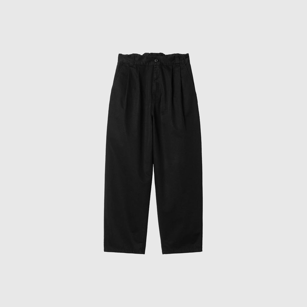 Carhartt WIP Marv Pant - Black Stone Washed - Front