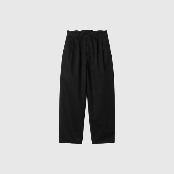 Carhartt WIP Marv Pant - Black Stone Washed - Front