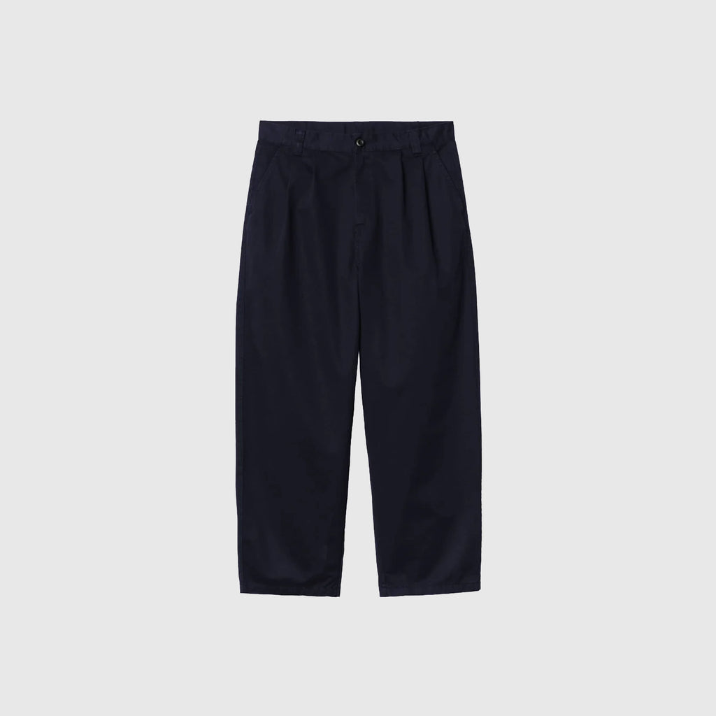 Carhartt WIP Merrick Pant - Deep Night Stone Washed - Front
