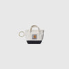 Carhartt WIP Mini Tote Bag Keychain - Natural / Blue - Front