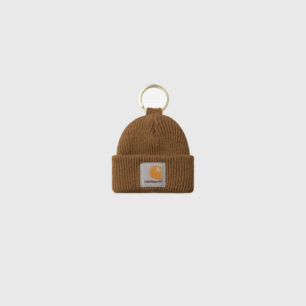 Carhartt WIP Mini Watch Hat Keychain - Hamilton Brown - Front