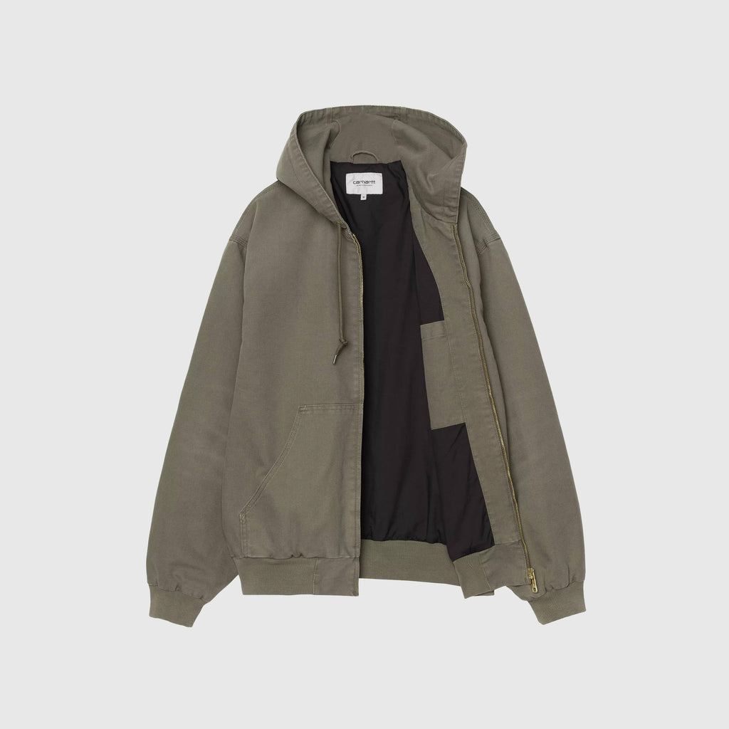 Carhartt WIP OG Active Jacket - Leaf Stone Canvas - Front Open