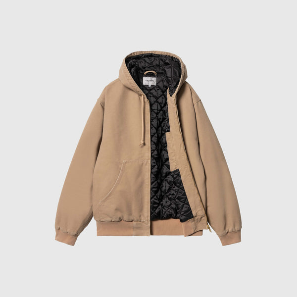 Carhartt WIP OG Active Jacket - Peanut Aged Canvas - Front Open