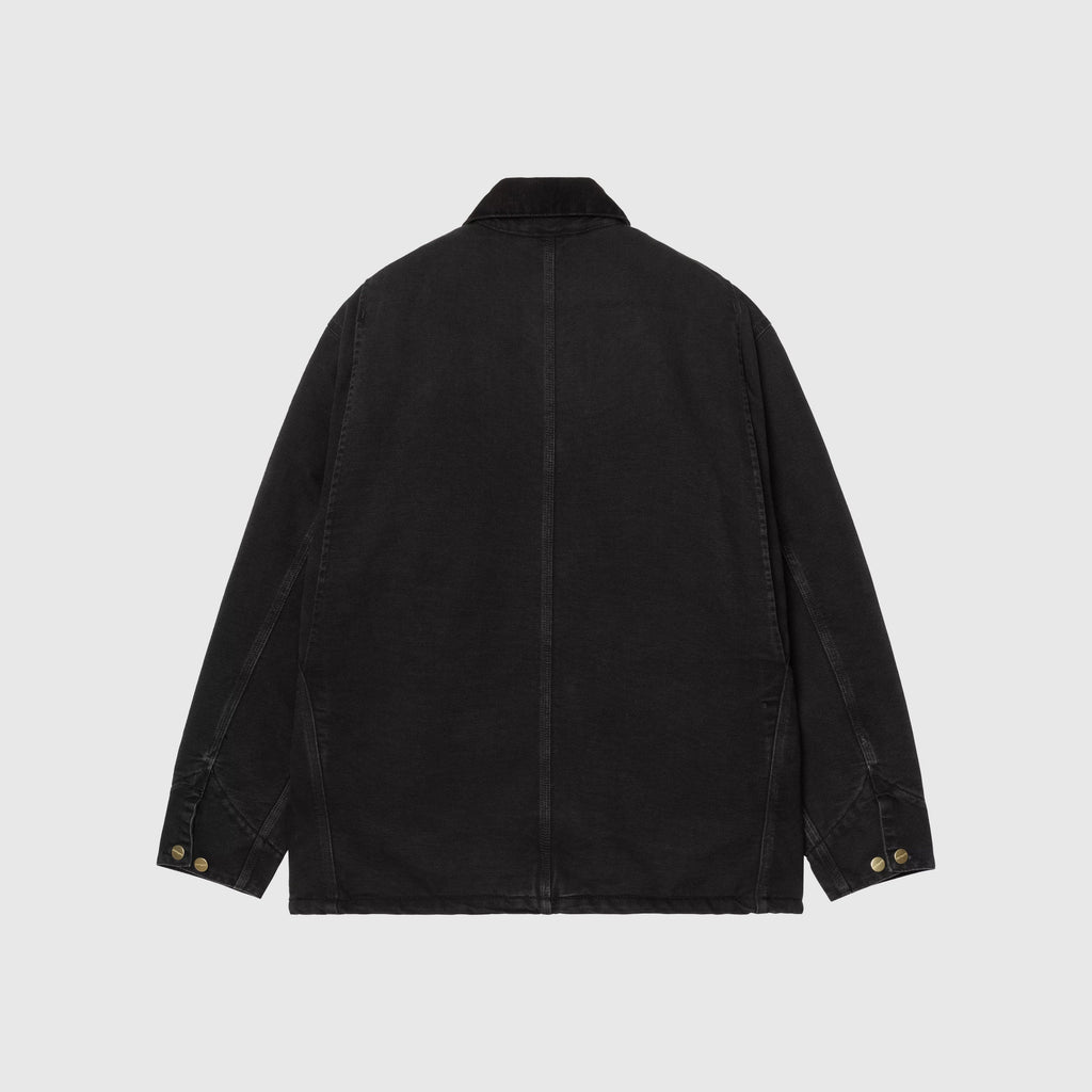 Carhartt WIP OG Chore Coat - Black / Black Stone Canvas - Back