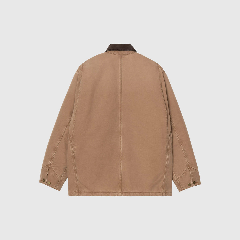 Carhartt WIP OG Chore Coat - Hamilton Brown / Tobacco Stone Canvas - Back
