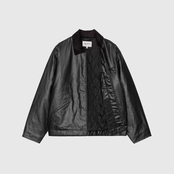 Carhartt WIP OG Dean Jacket - Black / Black - Front Open