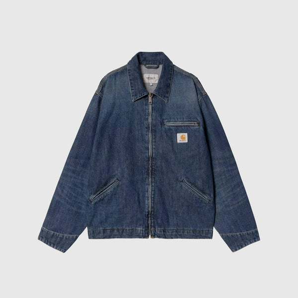 Carhartt WIP OG Detroit Jacket - Blue Dark Used Wash - Front