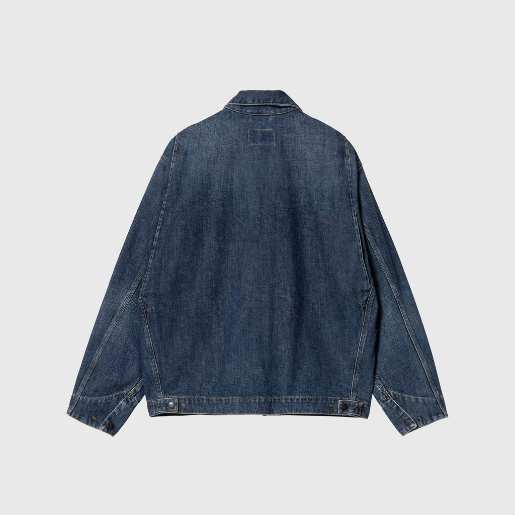 Carhartt WIP OG Detroit Jacket - Blue Dark Used Wash - Back